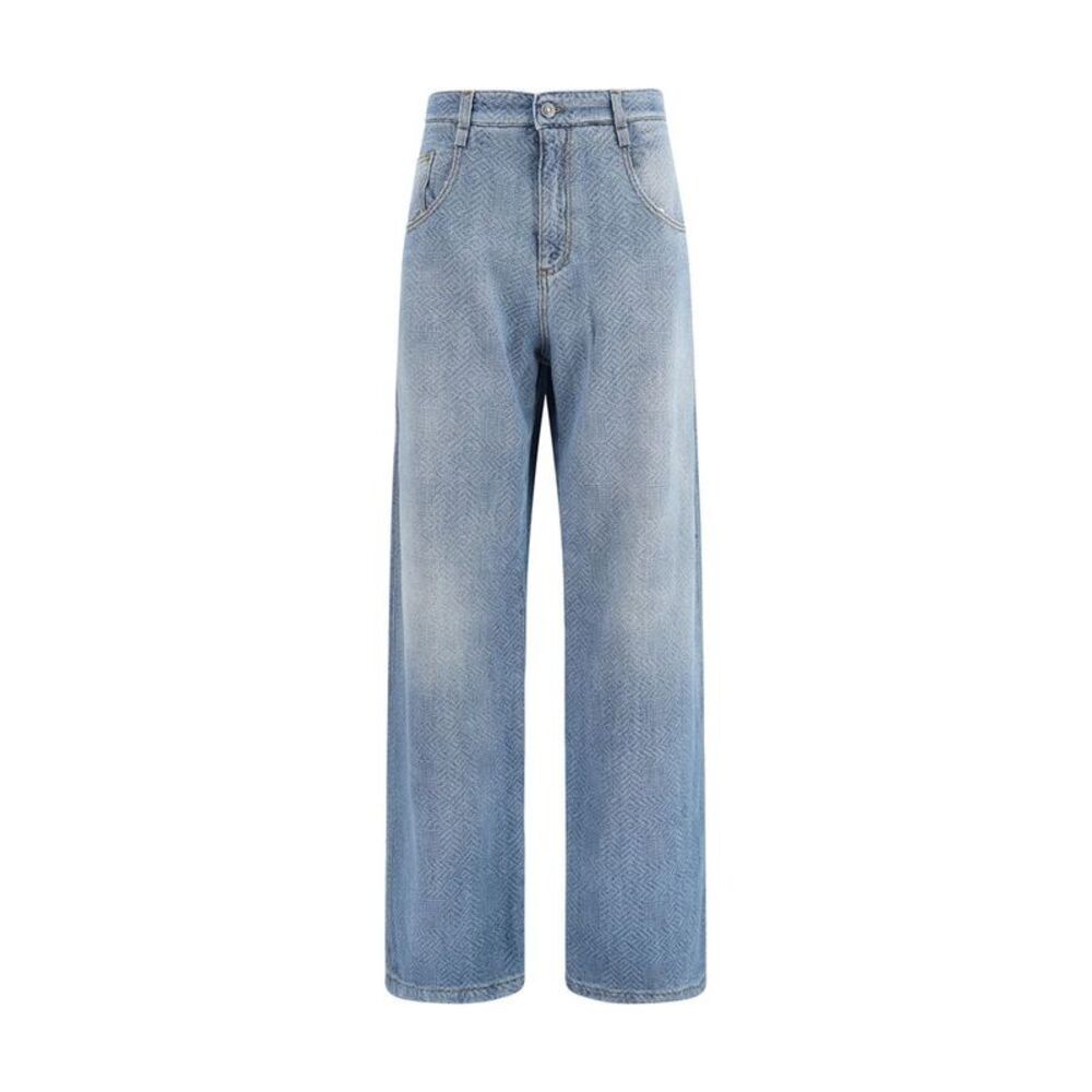 Ermanno Scervino Blue Cotton Relaxed Fit Women's Jeans
